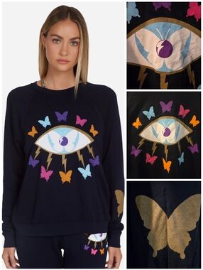 Lauren Moshi Anela Butterfly sweatshirt